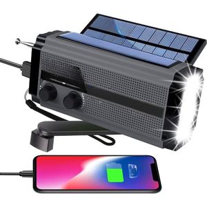 Lexium Noodradio solar opwindbaar - Radio - Noodradio - Weerradio - Radio voor Noodgevallen - Nood - Muziek - Nieuws - Noodpakket - Rampen - Praktisch - Zonneenergie