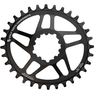 Wolf Tooth Sram Gxp Directe Montage 6º Offset Ovaal Kettingblad Zwart 30t