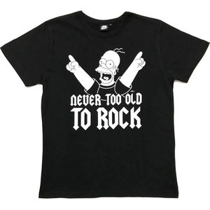 Logoshirt - T-shirt Unisex - The Simpsons - Never Too Old To Rock - Extra Extra Extra Large