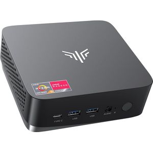 NiPoGi AM16 Mini PC Intel i5 12450H,Mini Computer - Kleine PC, Dual-Channel 32GB (2x16GB)DDR4+512GB M.2 NVME SSD,WiFi6/BT5.2/Triple Display Desktop PC 4K@60Hz/HDMI+Typ-C