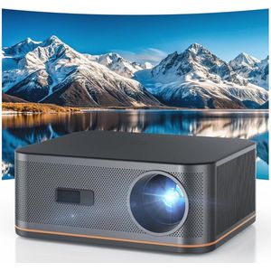 2000 ANSI 4K Full HD Projector met Wifi en Bluetooth voor Thuisbioscoop - 300"" Scherm voor Binnen en Buiten, Slimme Projector Compatibel met Telefoon, TV Stick, PC en PS5