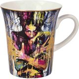 Goebel - Lana Frey | Koffie / Thee Mok Liberation | Beker - porselein - 400ml - met echt goud