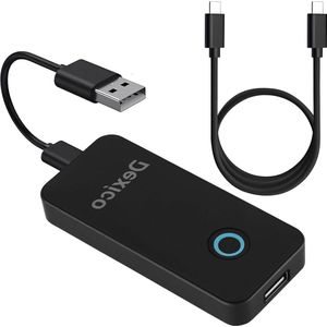Dexico Carplay Wireless Adapter 2-in-1 voor Auto's met CarPlay en Android - Draadloze Adapter voor Android Auto - Spraakassistent - GPS-Navigatie - Muziek - Bouwjaar 2016-2023