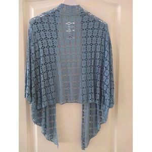 Dames vest Vera donkerblauw bolero one size