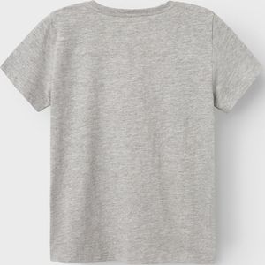 Name It Boy-T-shirts--Grey Melange-Maat 134/140
