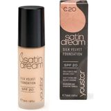 Youstar - Satin Cream Foundation - Crème - C20 - SPF 20, Hydraterend, Gemiddelde Dekking