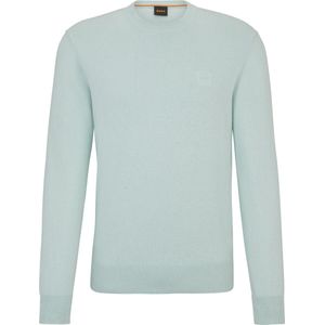 BOSS - Pullover Kanovano Turquoise - Heren - Maat XL - Slim-fit