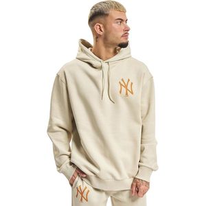 New Era MLB New York Yankees League Essentials Hoody Beige oversize - Maat: S