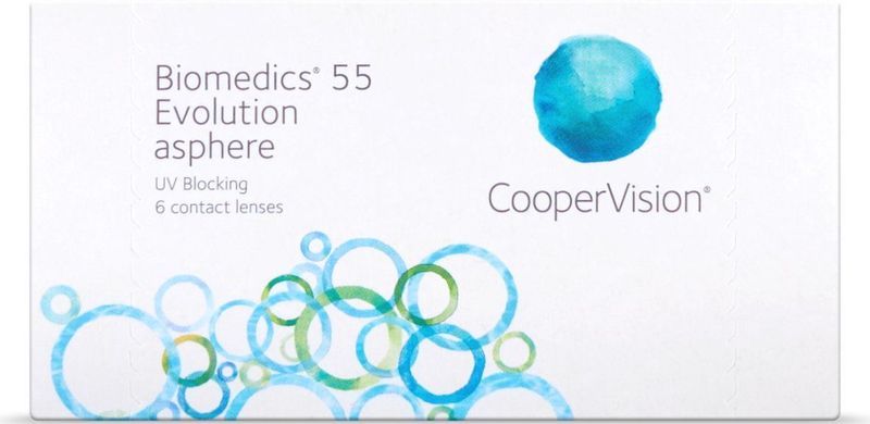 Biomedics - 55 Evolution - Maandlenzen - Transparant - Ocufilcon D, UV-filter