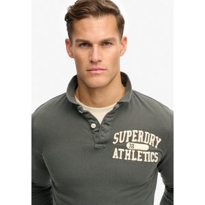 Superdry Vintage Athletic Korte Mouw Poloshirt Grijs S Man