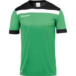 Uhlsport Offense 23 Shirt Korte Mouw Heren - Groen / Zwart / Wit | Maat: XL