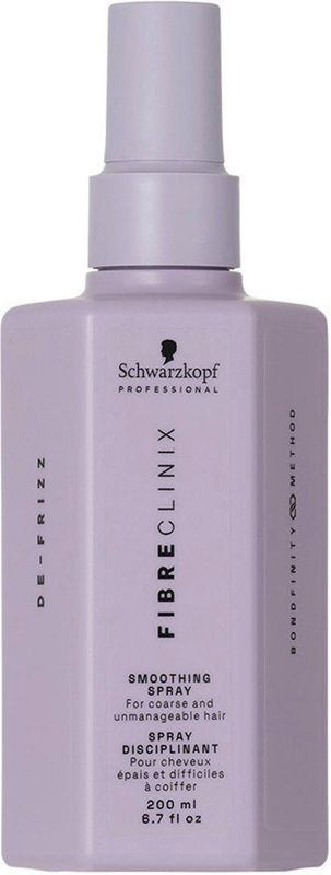 Schwarzkopf - Fibre Clinix De-Frizz - Smoothing Spray - Transparant - 200 ml