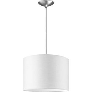 Home Sweet Home hanglamp Bling - verlichtingspendel Basic inclusief lampenkap - lampenkap 30/30/20cm - pendel lengte 100 cm - geschikt voor E27 LED lamp - wit