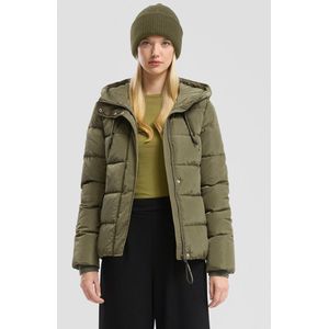 QS gewatteerde jas groen