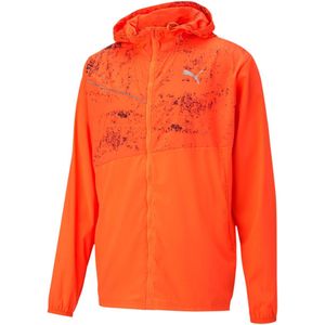 Puma · Run Graphic hoodie jas unisex - Oranje - Maat L