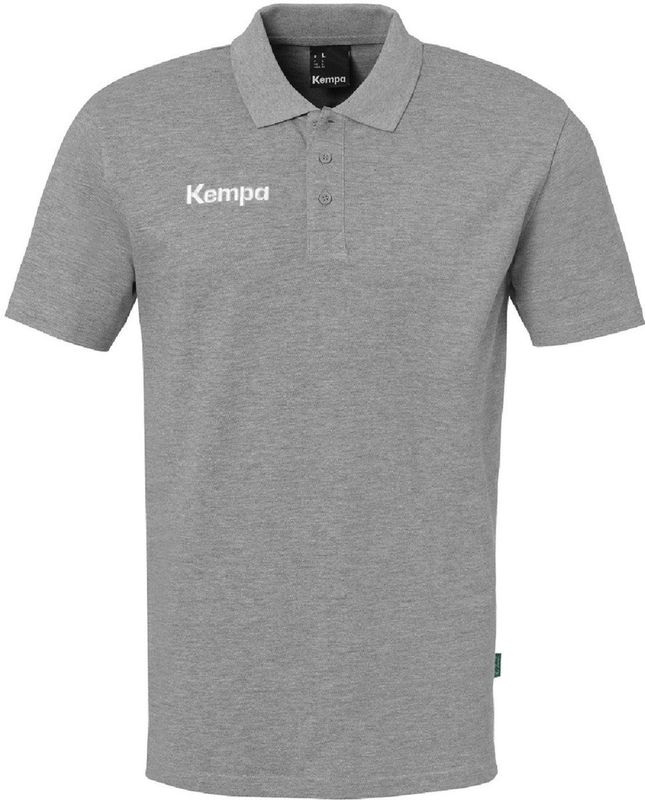 Kempa Kinder Classic Polo Shirt 2005154 Dark Grau Melange-128