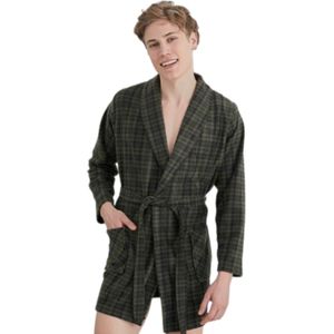 Heren Kamerjas Khann Olijfgroen / maat XL / 100% Katoen