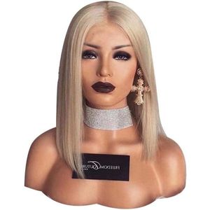 Blonde bob-pruik kort haar - Synthetisch haar voor vrouwen - Cosplay en dagelijks gebruik Pruiken dames