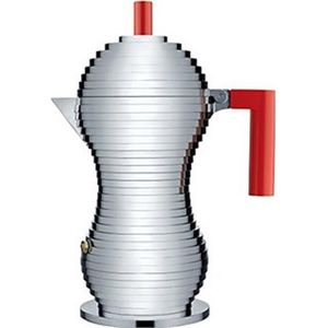 Alessi Pulcina Percolator 3-Kops Rood