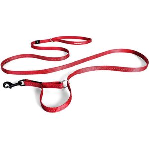 EzyDog Vario 4 LITE Honden Riem - Looplijn voor Hond - 1.2cm - Rood