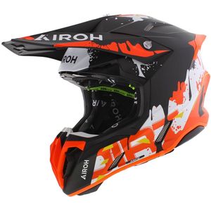 Airoh - Twist 3.0 - Crosshelm - Mat Zwart Oranje Rood