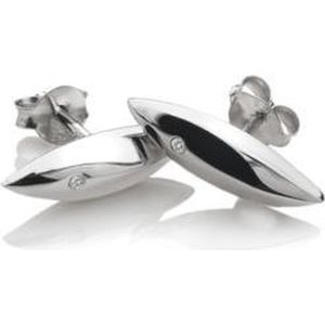 Hot Diamonds oorbellen Leaf DE452  - Diamant - Gerhodineerd zilver