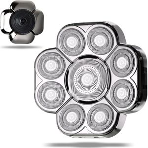 SWGOTA Scheerkop - Vervangende Hoofdschaverkoppen & Vervangende Messen, Hoofdschavers voor Kale Mannen, Mannenhoofdschavers, Rottende Messen van RVS voor Elektrische Hoofdschaver (Zilver9)