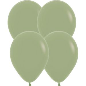 Ballonnen 20 stuks - Salie -Kwaliteit - Eucalyptus - Groen - Huwelijk - Verjaardag - Versiering