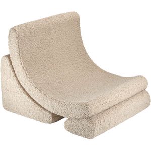 Moon chair teddy stof biscuit