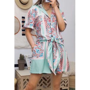 Kleding set short & blouse | mint | maat S/M/L