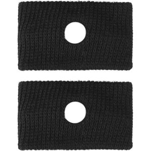 Set van 2 anti wagenziek bandjes - Polsbandjes tegen hoofdpijn en misselijkheid - Misselijkheid bandjes - Acupressuur band - Tegen reisziekte - 2 stuks! - Zwart