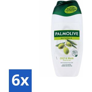 Palmolive - Naturals - Douchecréme - Olijf & Melk - Natuurlijke ingrediënten - 250 ml - Voordeelverpakking - 6 stuks