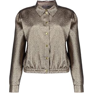 Geisha Blouse Bomberjasje Met Metallic Look 43684 20 Gold Dames Maat - XL