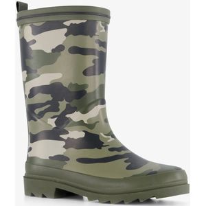 Mountain Peak kinder regenlaarzen camouflage print - Groen - 100% stof- en waterdicht - Maat 31