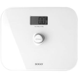Sogo BAB-SS-2910 weegschaal Vierkant Wit Elektronische weegschaal