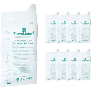 TravelJohn - Wegwerp Plaszak - 800 ml - Lekvrij en Geurloos - Unisex Urinaal
