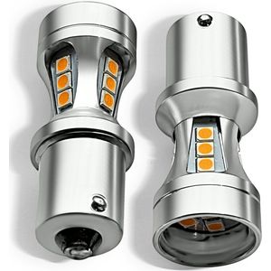 XEOD Pro Line Lampen set – PY21W BAU15S 1156 LED P21W – 6000K Oranje canbus – 2 stuks