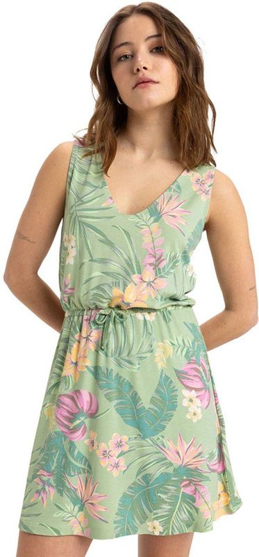 Roxy - Low Tides - Mini-jurk - Mouwloos - Sportline-collectie - Jerseystof van Viscose-Elasthaanmix