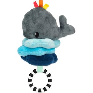 Sassy - Hangspeelgoed Baby - Autostoelspeeltje - zachte pluche en bijtring - Trilmechanisme - Jitter Whale