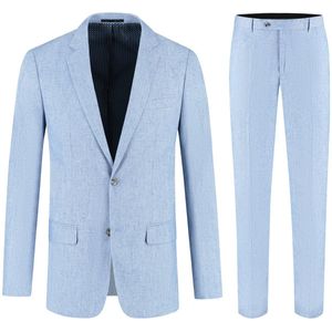 Gents - Pak linnenblend duifblauw - Maat 27