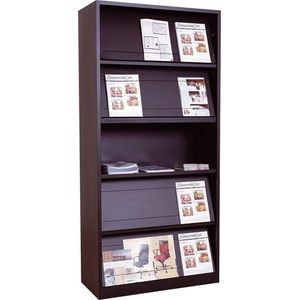 Tijdschriftenkast 195x100x42cm Antraciet