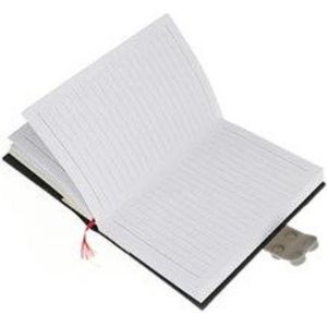 Notitieboek - met sluiting - 3D - Rood - Kinderen - Schrijfwaren - Schrift - Gelinieerd - Note book - Siliconen Kaft - Cover