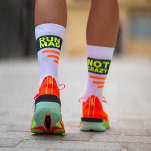 Sporcks Run Mad 2025 Hardloopsokken – Medium Compressie, Coolmax® – Ademend & Comfortabel – Anti-blaren – Unisex-41-43