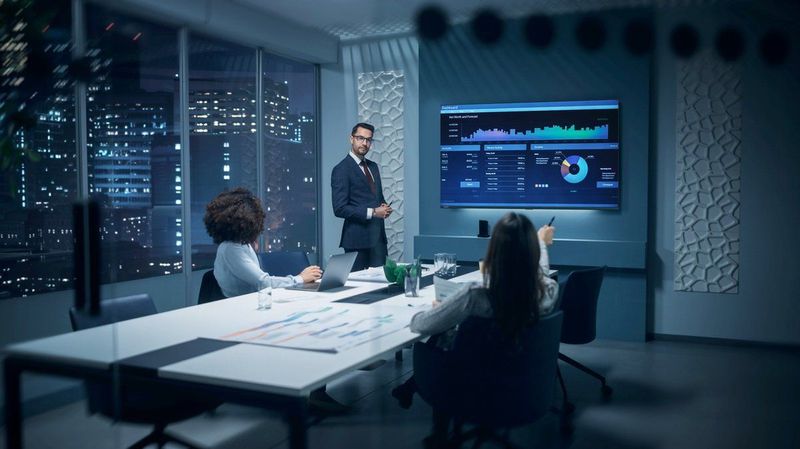 Avocor AVK-5510 beeldkrant 139,7 cm (55"") LED Wifi 450 cd/m² 4K Ultra HD Type processor Android 16/7