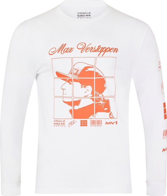 Red Bull Racing - MV Puzzle Longsleeve - Wit - Truien