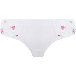 Awakening - Slip - Wit - Borduurwerk van Weidebloemen en Stippen