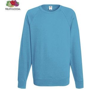 Fruit of the Loom sweater - ronde hals - maat L - heren - Kleur Azure Blue