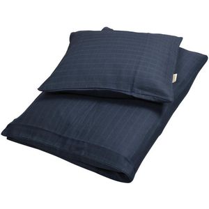 Filibabba - Donsovertrek 100 x 140cm - Muslin - Dark Blue