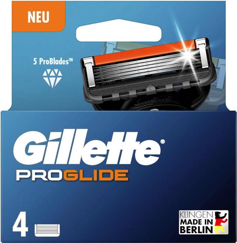 Gillette - Fusion5 Proglide - Scheermesjes - 4 Stuks - EverGlide Plus