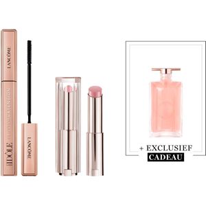 Lancôme Lash Idôle Flutter Extension Mascara Zwart - 01 True Black & Lancôme Lip Idôle Squalane-12 Butterglow™ Glowy Lippenbalsem - Keep it Glowy 10 + Cadeau